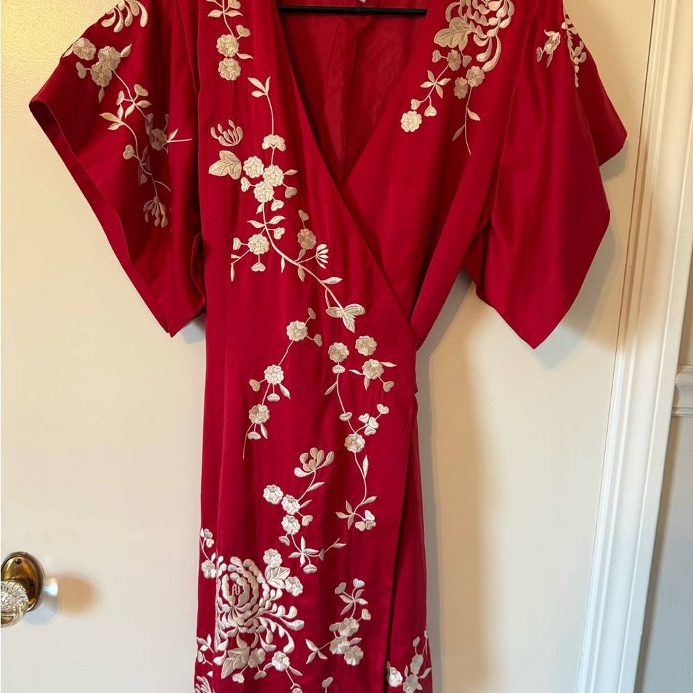 Forever 21 Red Floral Mini Dress